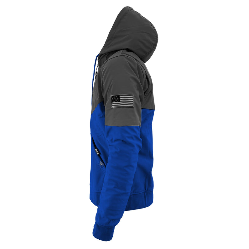 Load image into Gallery viewer, SoftShell Reflective Blue Nebula Hoodie
