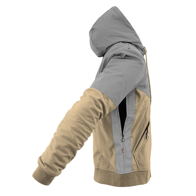 Load image into Gallery viewer, SoftShell Reflective Khaki Eclipse Hoodie
