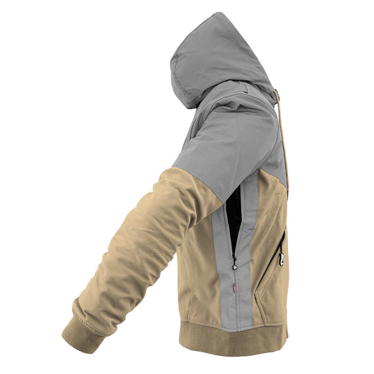 SoftShell Reflective Khaki Eclipse Hoodie