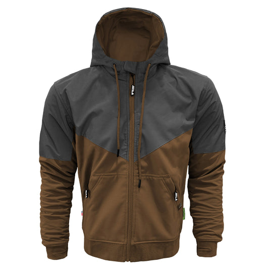 SoftShell Reflective Light Brown Nebula Hoodie