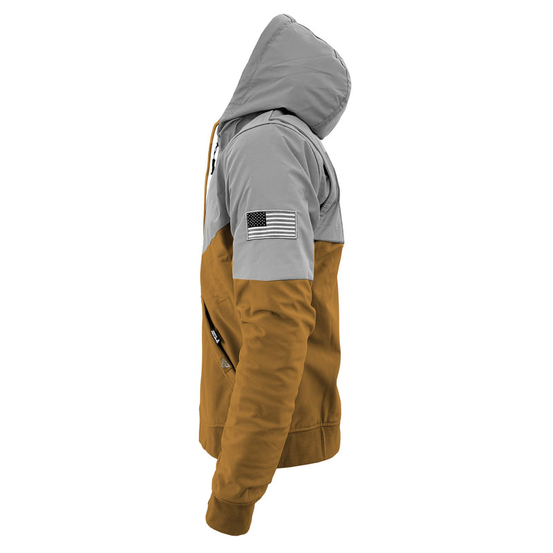 Load image into Gallery viewer, SoftShell Reflective Mustard Eclipse Hoodie
