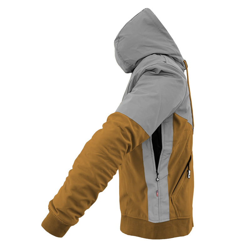 Load image into Gallery viewer, SoftShell Reflective Mustard Eclipse Hoodie

