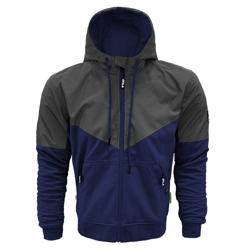 Load image into Gallery viewer, SoftShell Reflective Navy Blue Nebula Hoodie
