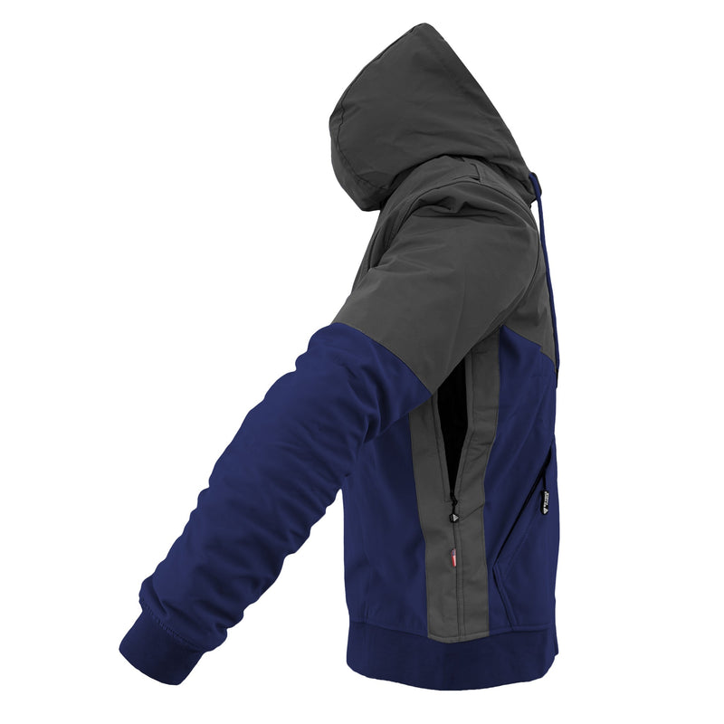 Load image into Gallery viewer, SoftShell Reflective Navy Blue Nebula Hoodie
