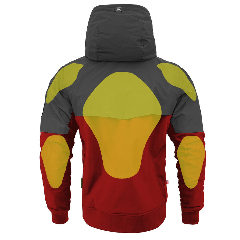 Load image into Gallery viewer, SoftShell Reflective Red Nebula Hoodie
