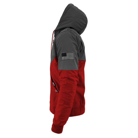 SoftShell Reflective Red Nebula Hoodie