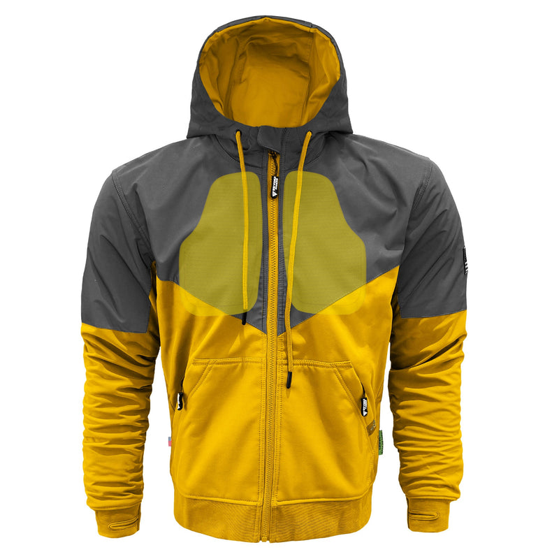 Load image into Gallery viewer, SoftShell Reflective Yellow Nebula Hoodie
