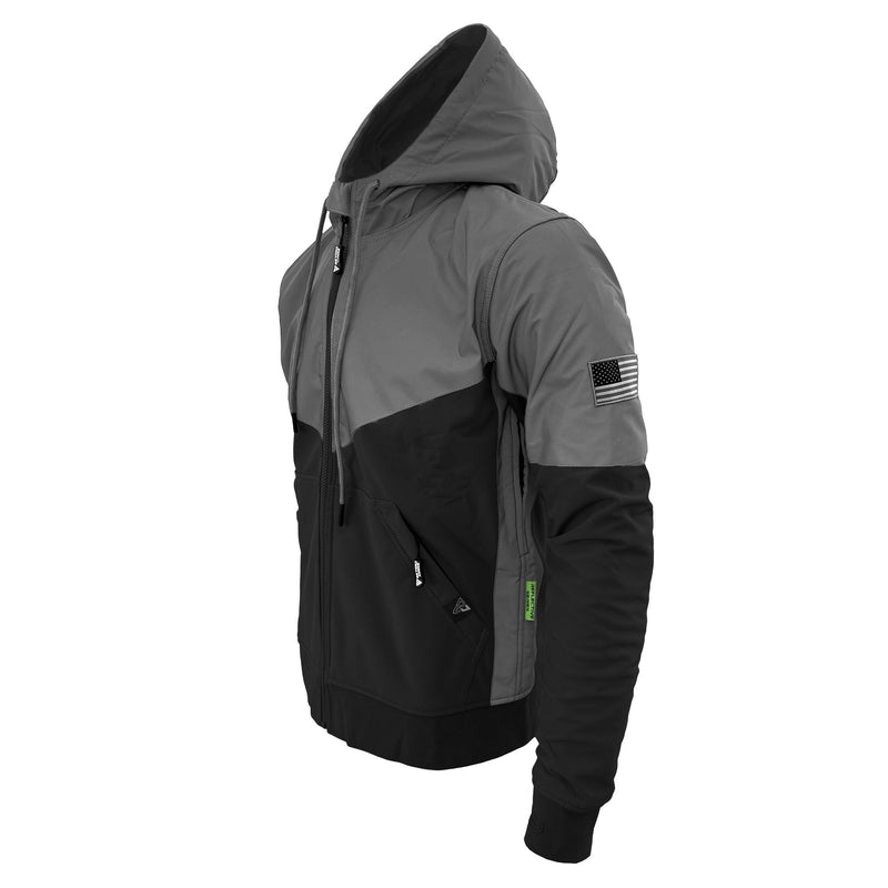 Load image into Gallery viewer, SoftShell Reflective "Nightfall Nebula" Hoodie - Black
