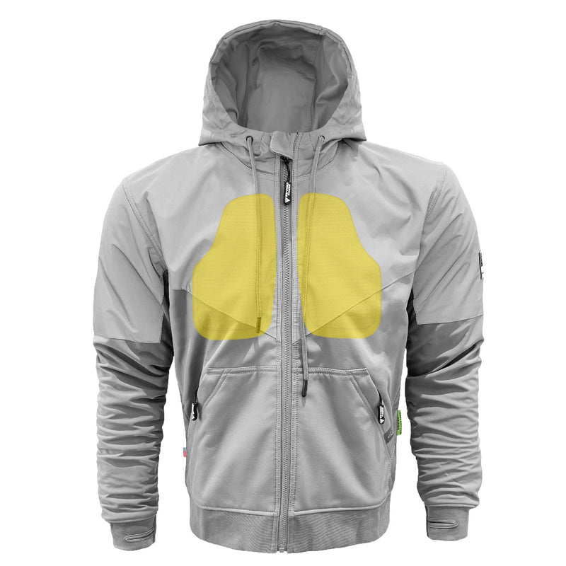 Load image into Gallery viewer, SoftShell Reflective "Twilight Titanium" Hoodie - Light Grey
