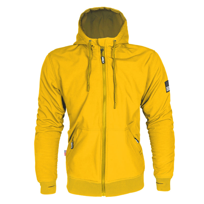 Load image into Gallery viewer, Protective SoftShell Unisex Hoodie - Yellow Matte
