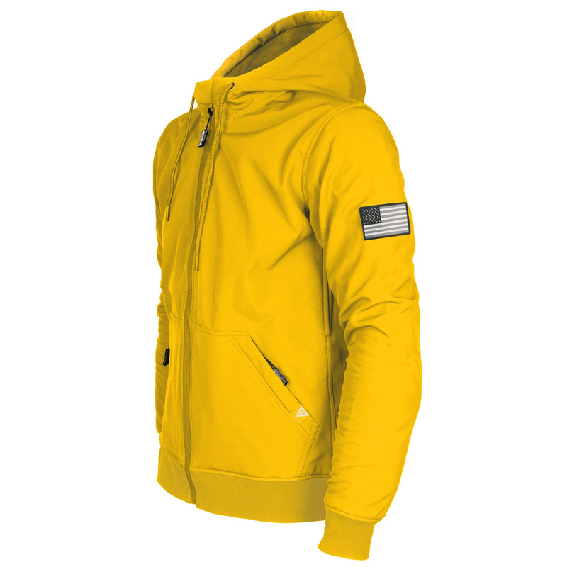 Load image into Gallery viewer, Protective SoftShell Unisex Hoodie - Yellow Matte
