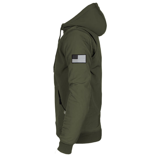 Protective SoftShell Unisex Hoodie - Army Green Matte