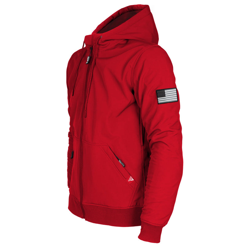 Load image into Gallery viewer, Protective SoftShell Unisex Hoodie - Red Solid Matte
