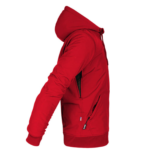Protective SoftShell Unisex Hoodie - Red Solid Matte