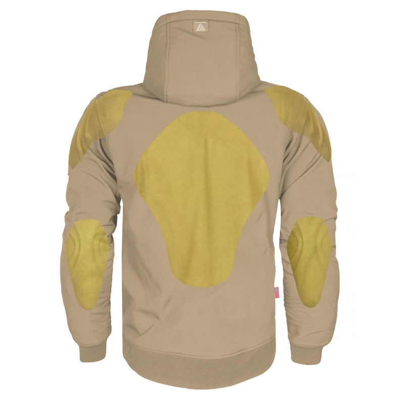 Load image into Gallery viewer, Protective SoftShell Unisex Hoodie - Khaki Matte
