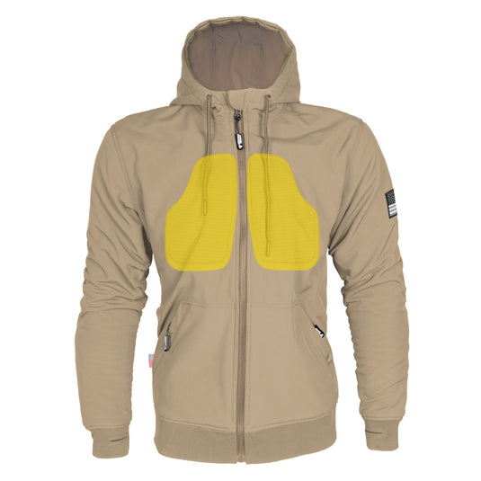 Protective SoftShell Unisex Hoodie - Khaki Matte
