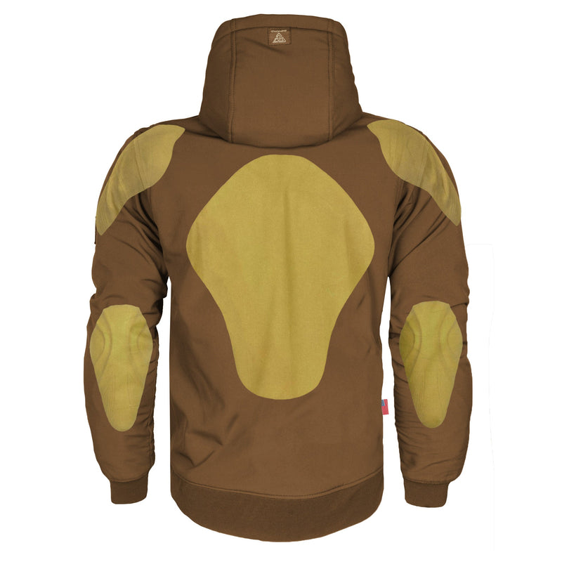 Load image into Gallery viewer, Protective SoftShell Unisex Hoodie - Light Brown Matte
