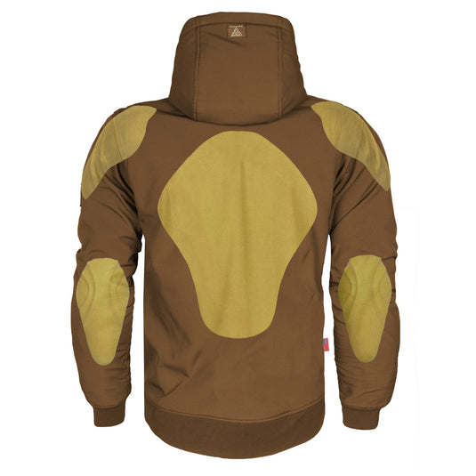Protective SoftShell Unisex Hoodie - Light Brown Matte