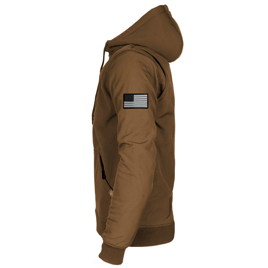 Protective SoftShell Unisex Hoodie - Light Brown Matte