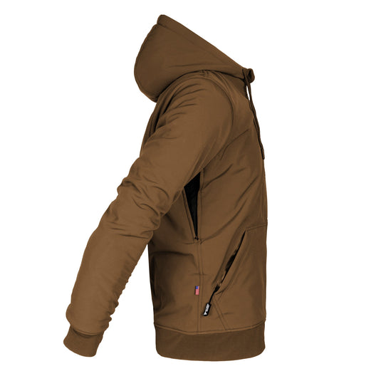 Protective SoftShell Unisex Hoodie - Light Brown Matte