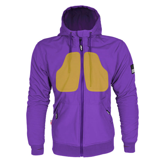 Protective SoftShell Unisex Hoodie - Purple Matte