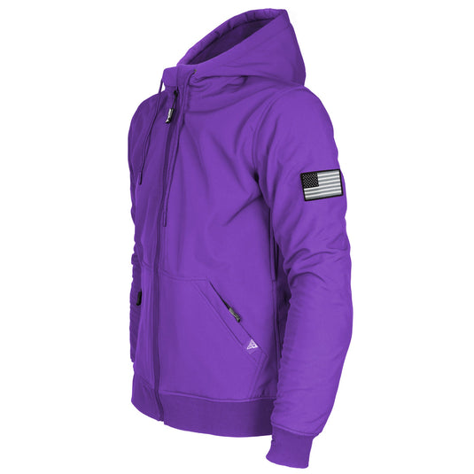 Protective SoftShell Unisex Hoodie - Purple Matte