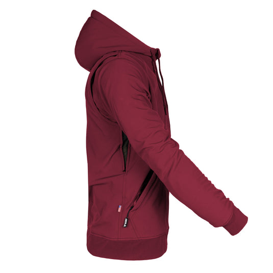 Protective SoftShell Unisex Hoodie - Red Maroon Matte
