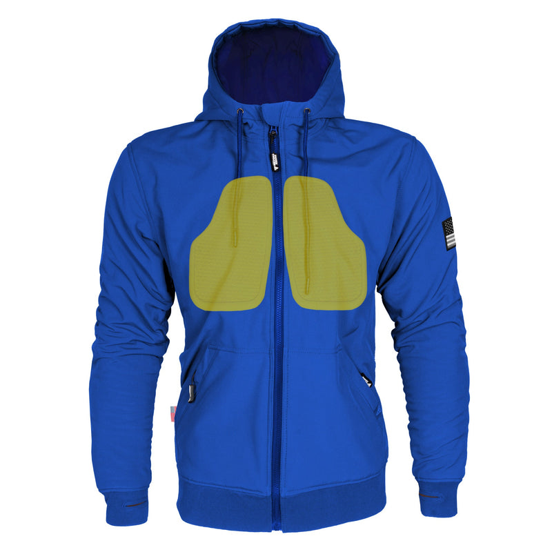Load image into Gallery viewer, Protective SoftShell Unisex Hoodie - Royal Blue Matte

