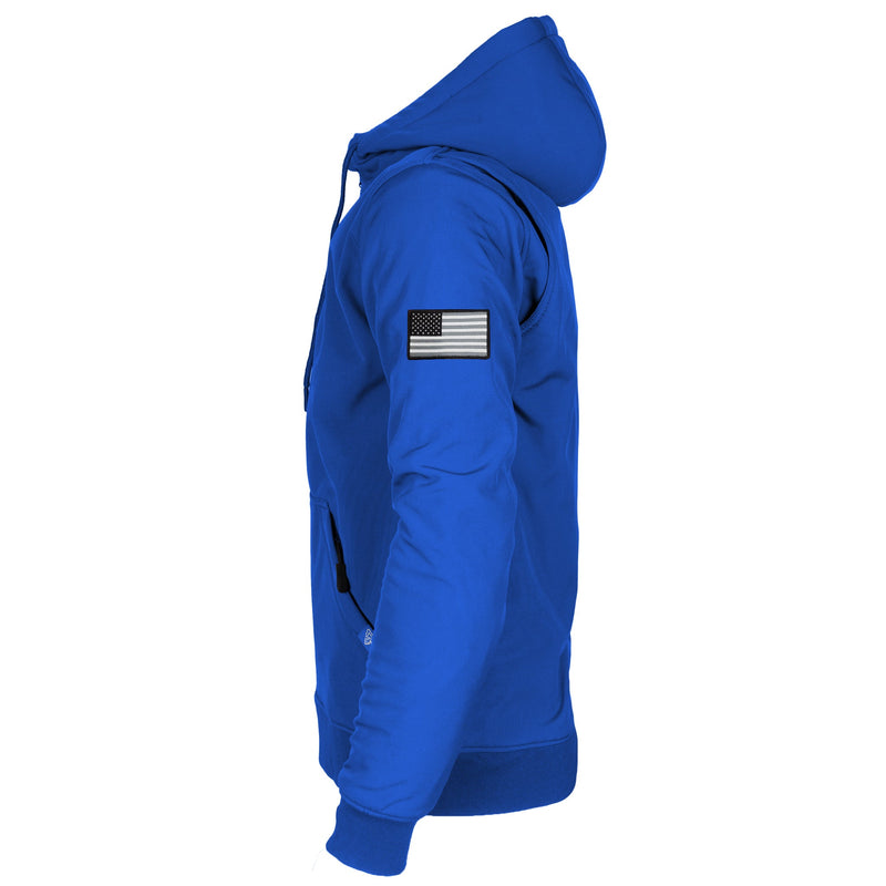 Load image into Gallery viewer, Protective SoftShell Unisex Hoodie - Royal Blue Matte
