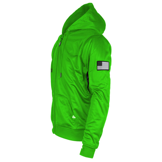 Green Solid Ultra Protective Hoodie