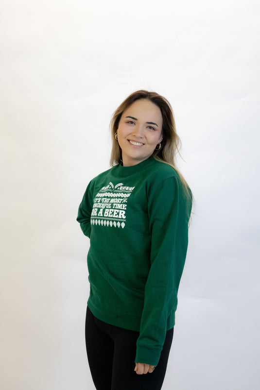 1876 | The Most Wonderful Sweatshirt - Green *FINAL SALE*