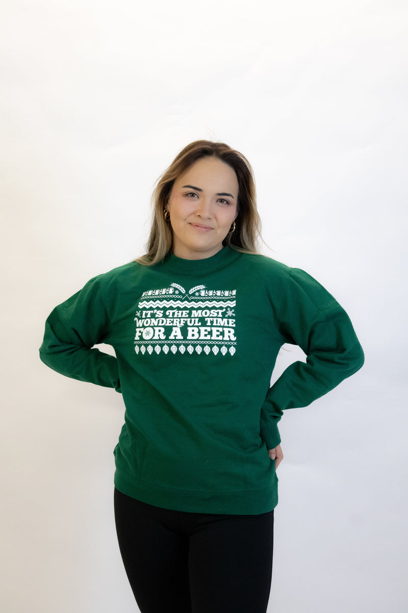 Load image into Gallery viewer, 1876 | The Most Wonderful Sweatshirt - Green *FINAL SALE*
