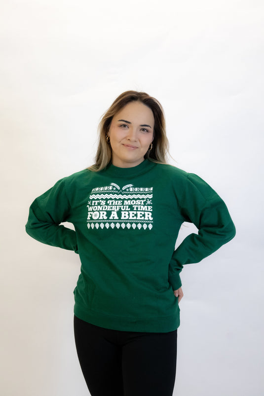 1876 | The Most Wonderful Sweatshirt - Green *FINAL SALE*
