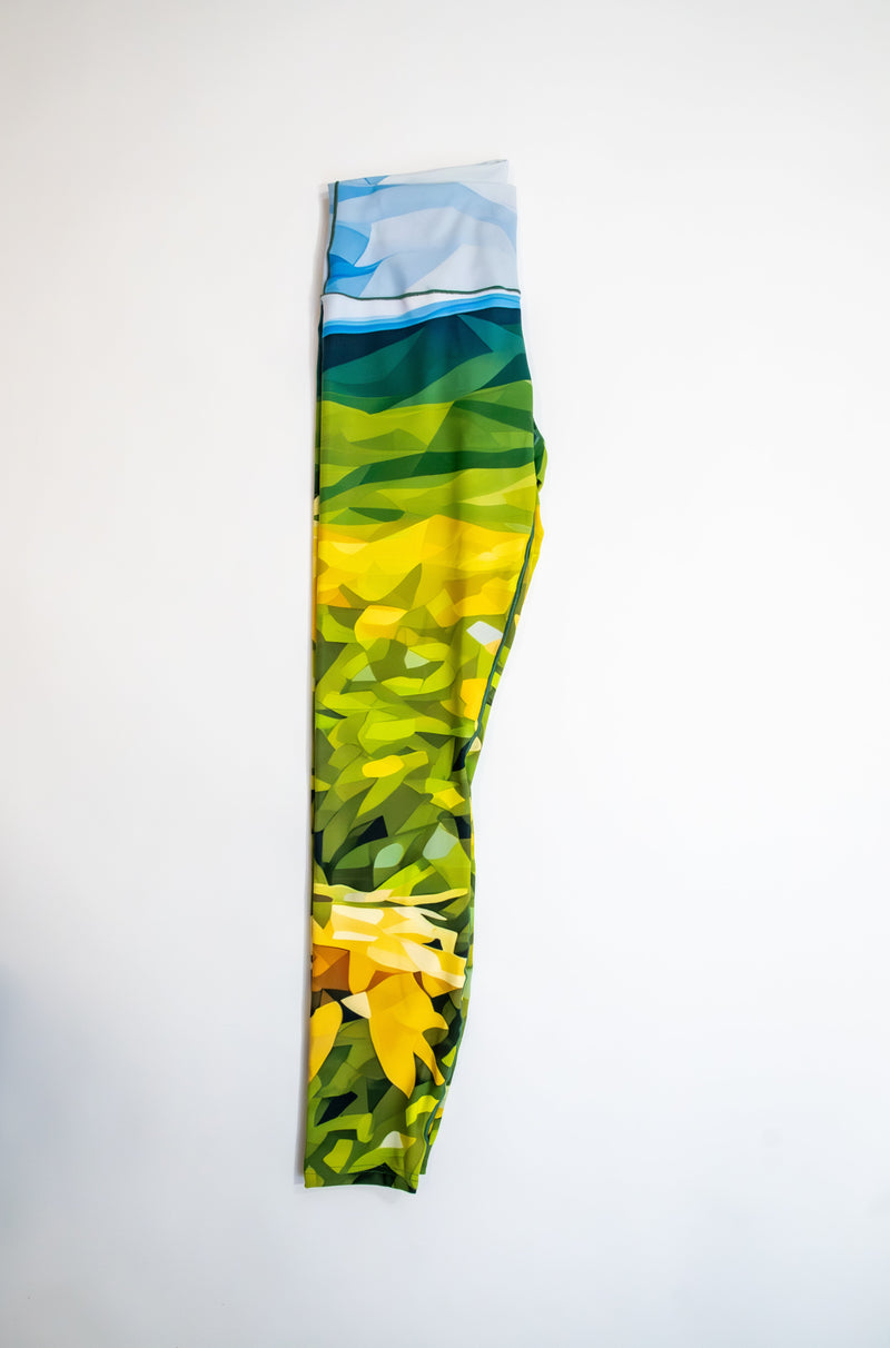 Load image into Gallery viewer, Sunflower Bloom Yoga Pants
