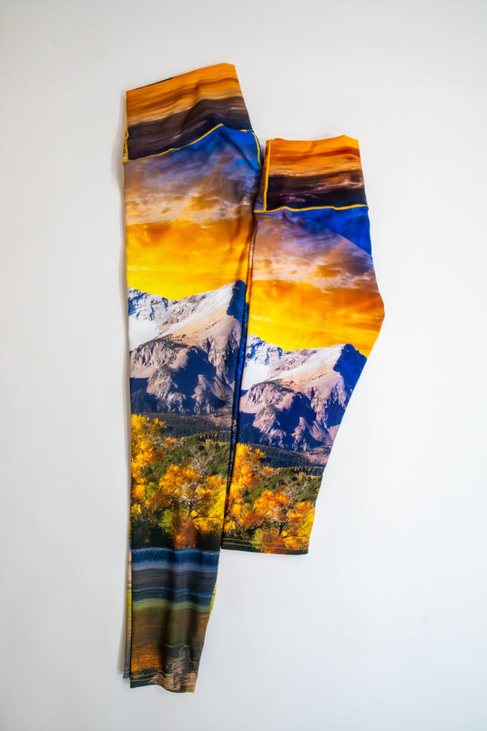 Capitol Peak Sunset Yoga Pants