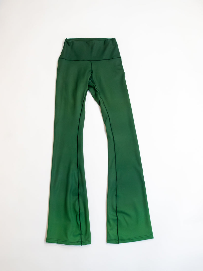 Load image into Gallery viewer, Green Emerald Jewel Flare Pants
