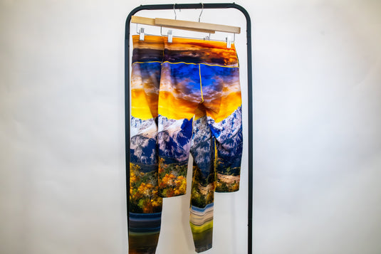 Capitol Peak Sunset Yoga Pants Capri
