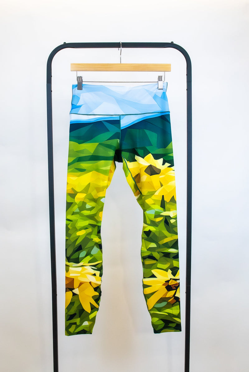 Load image into Gallery viewer, Sunflower Bloom Yoga Pants
