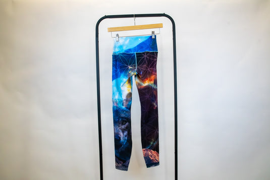 Cosmic Wolf Yoga Pants Grassroots x Colorado Threads