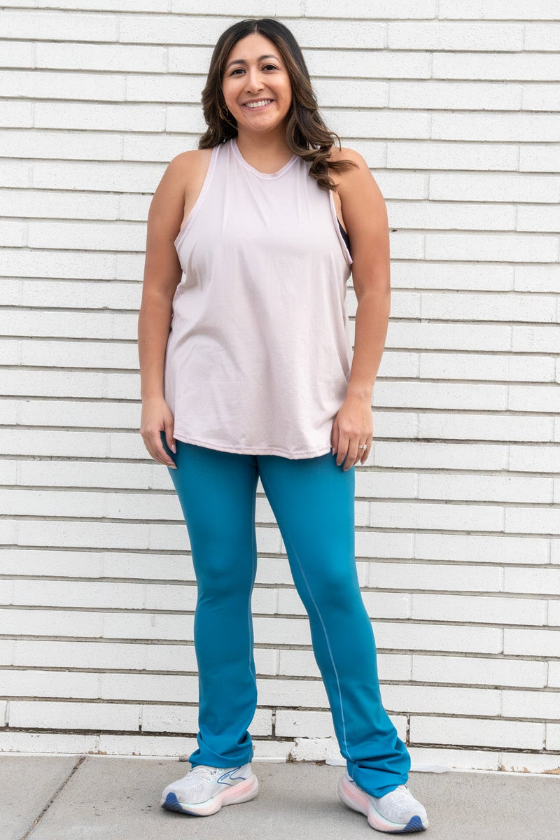 Load image into Gallery viewer, Blue Topaz Jewel Flare Pants
