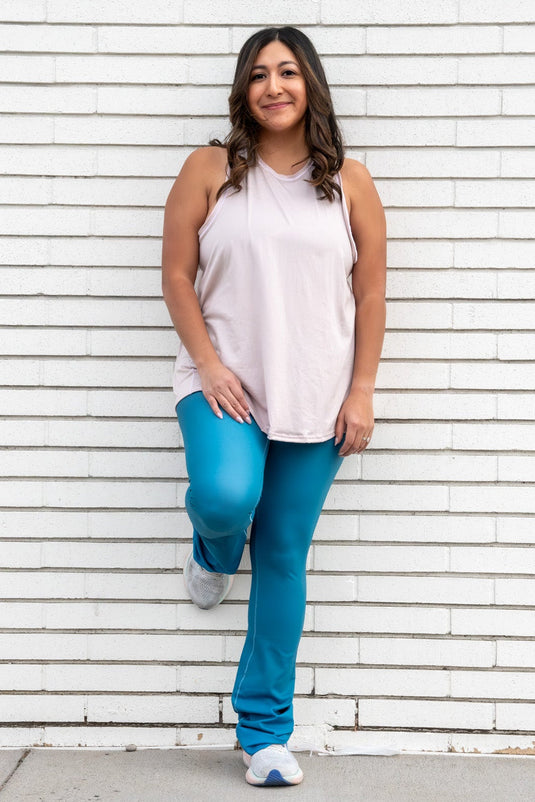 Blue Topaz Jewel Flare Pants