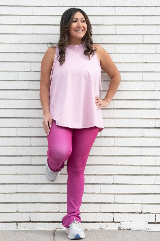 Pink Rhodonite Jewel Flare Pants