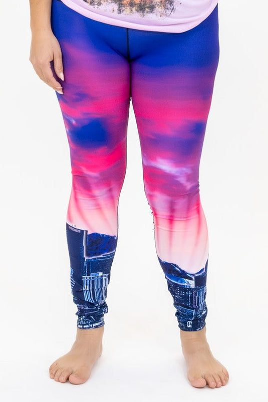Mile High Sunset Denver Skyline Yoga Pants
