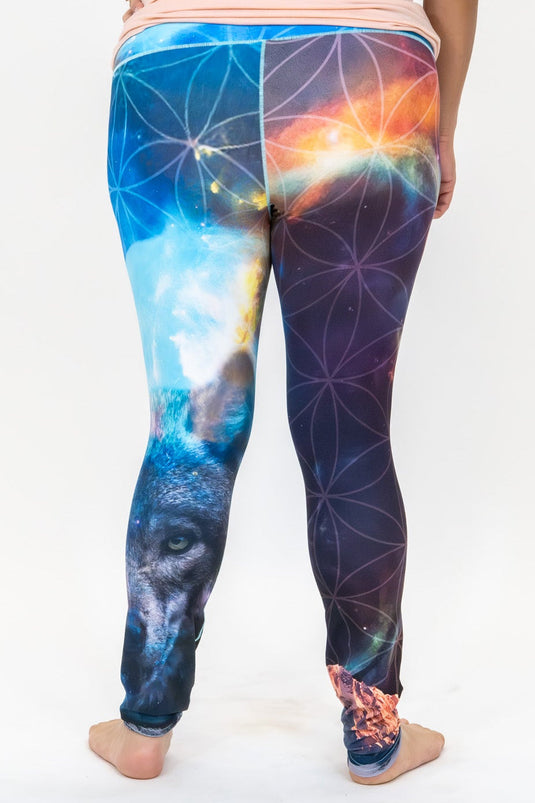 Cosmic Wolf Yoga Pants Grassroots x Colorado Threads