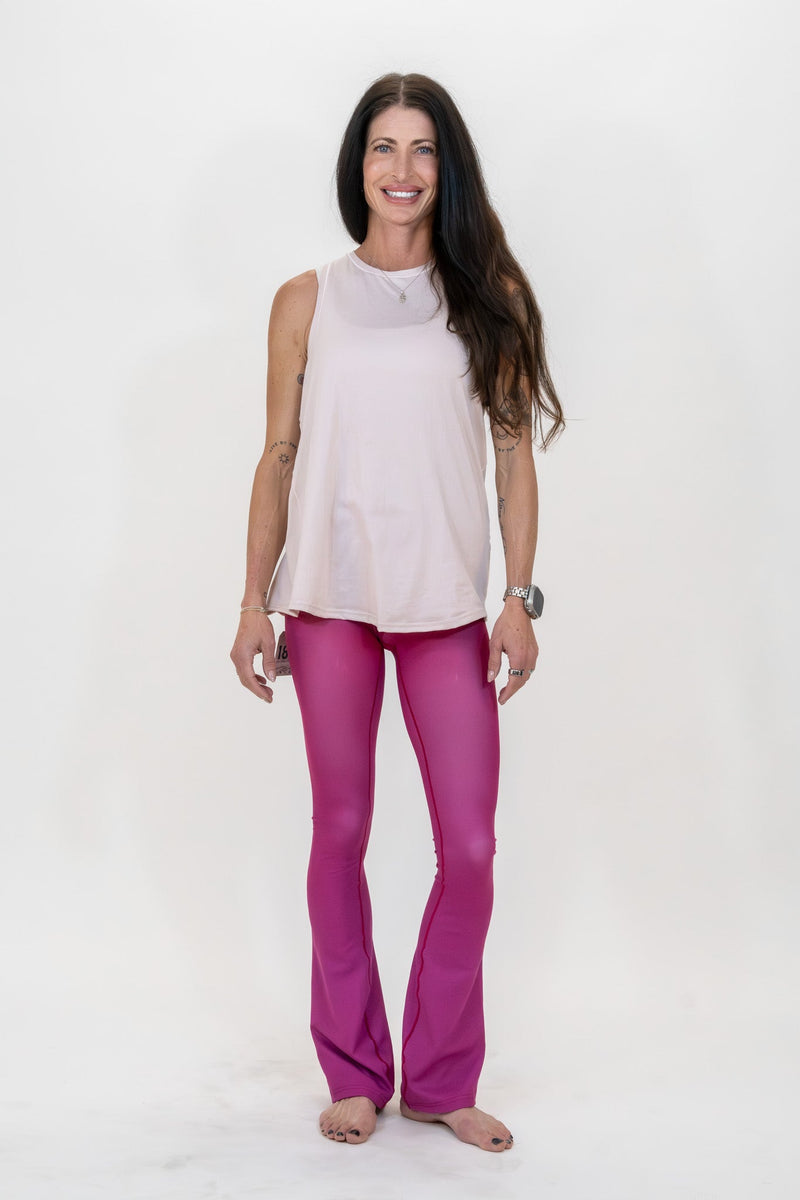 Load image into Gallery viewer, Pink Rhodonite Jewel Flare Pants
