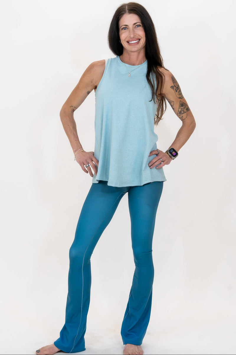Load image into Gallery viewer, Blue Topaz Jewel Flare Pants
