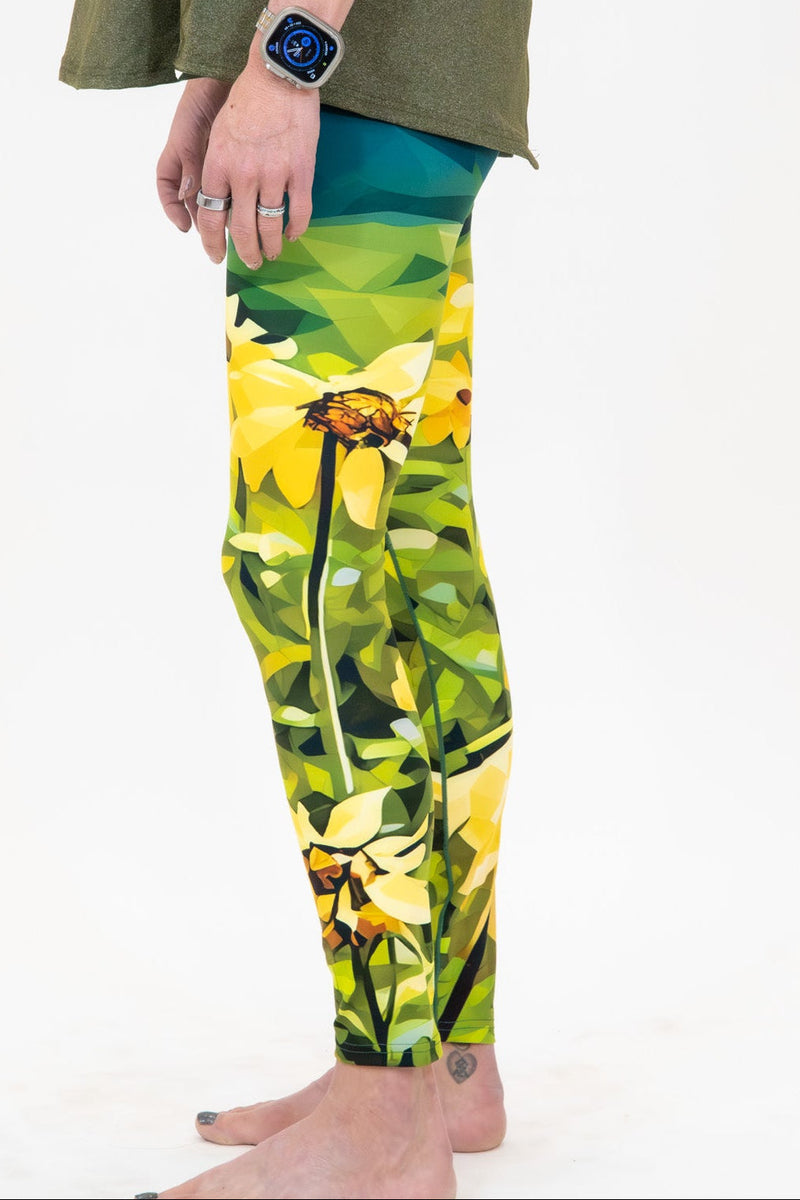 Load image into Gallery viewer, Sunflower Bloom Yoga Pants
