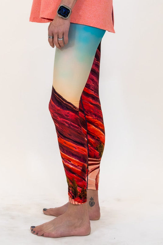 Red Rocks Sunrise Yoga Pants