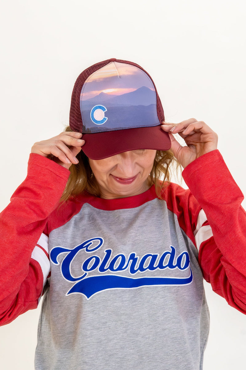Load image into Gallery viewer, Mountain Mist Snapback Trucker Hat
