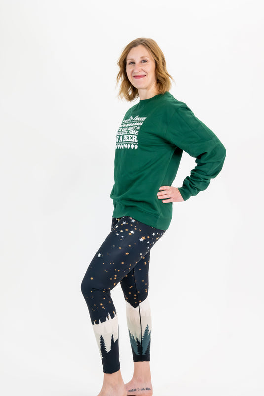 New Years Mountain Yoga Pants